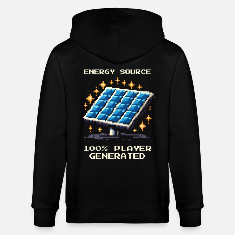 Solarenergie | Offgrid & Selbstversorgung - Stanley/Stella Unisex Bio-Kapuzenjacke CULTIVATOR  - Schwarz