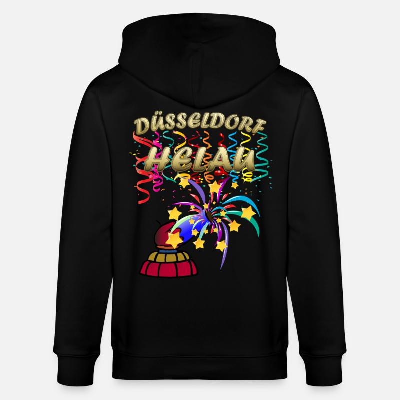 Carnaval Helau de Düsseldorf - Veste à capuche bio CULTIVATOR Stanley/Stella Unisexe - noir