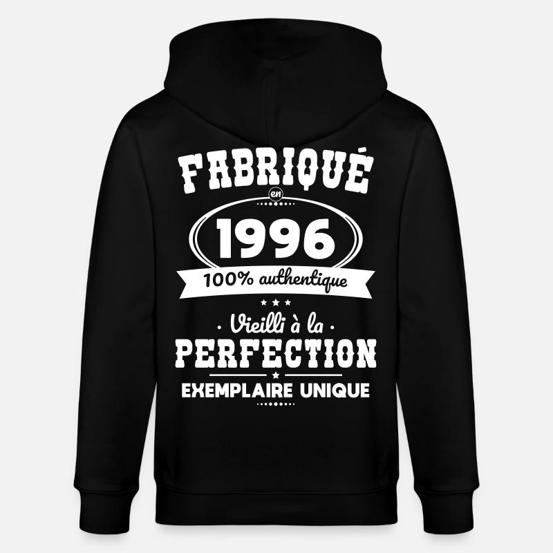 Hergestellt 1996 – Perfekt gereift - Stanley/Stella Unisex Bio-Kapuzenjacke CULTIVATOR  - Schwarz