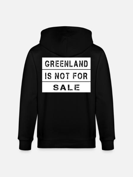 Le Groenland n’est pas à vendre - Veste à capuche bio CULTIVATOR Stanley/Stella Unisexe - noir