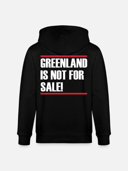 Greenland Is Not For Sale - Stanley/Stella CULTIVATOR  Unisex Organic Hooded Jacket - black