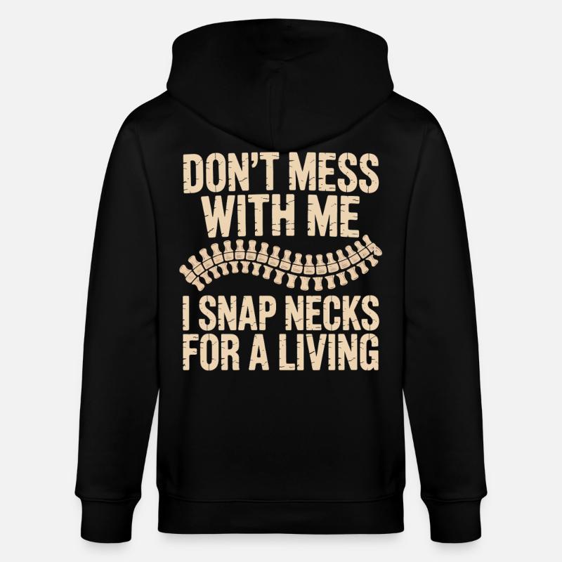 Dont Mess With Me Zip Neck - Stanley/Stella Unisex Bio-Kapuzenjacke CULTIVATOR  - Schwarz
