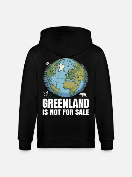 Grønland er ikke til salg - Stanley/Stella økologisk unisex-hættejakke CULTIVATOR  - sort