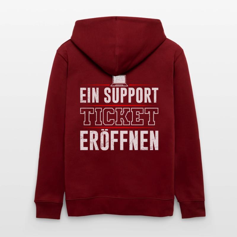 Coder EIN SUPPORT TICKET ERÖFFNEN LUSTIG Stanley/Stella Unisex Bio-Kapuzenjacke CULTIVATOR 