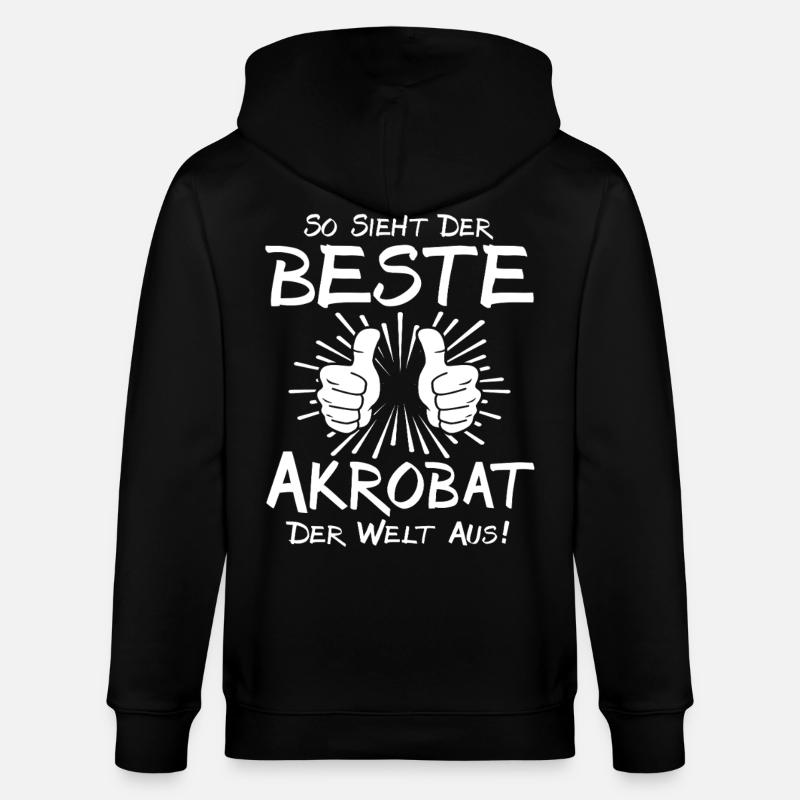Bester Akrobat - Stanley/Stella Unisex Bio-Kapuzenjacke CULTIVATOR  - Schwarz