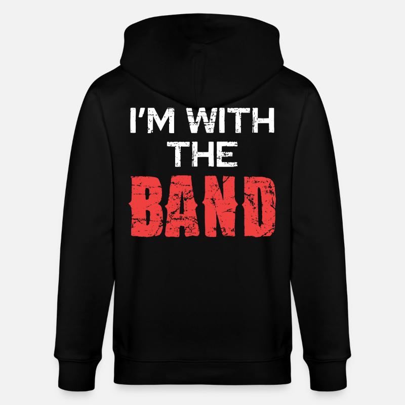 Ich bin bei der Band - Stanley/Stella Unisex Bio-Kapuzenjacke CULTIVATOR  - Schwarz