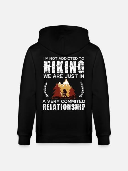 Hiking Commitment Tee Design - Stanley/Stella Unisex Bio-Kapuzenjacke CULTIVATOR - Schwarz