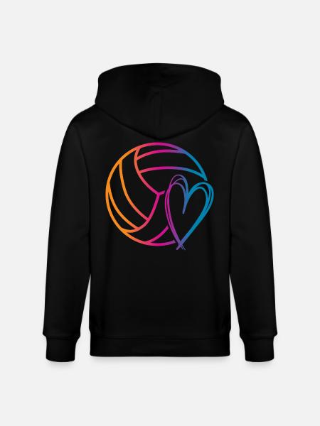 Volleyball Ball - Stanley/Stella CULTIVATOR  Unisex Organic Hooded Jacket - black