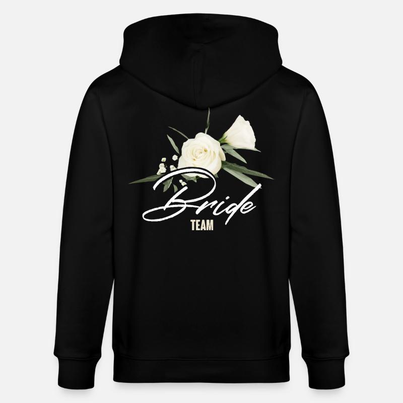 Team bride - Stanley/Stella Unisex Bio-Kapuzenjacke CULTIVATOR - Schwarz