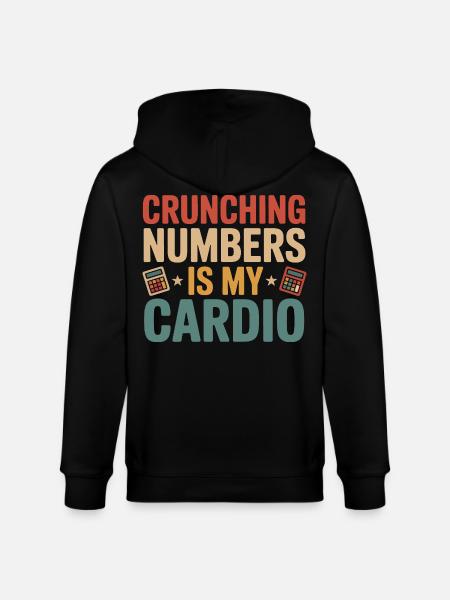 Zahlennerd Cardio Humor - Stanley/Stella Unisex Bio-Kapuzenjacke CULTIVATOR - Schwarz