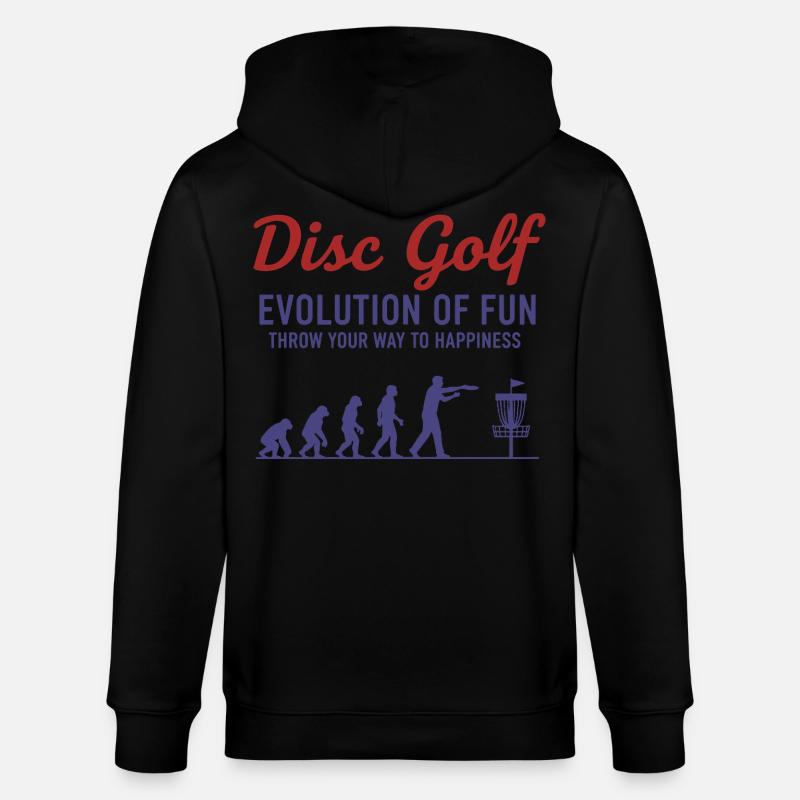 Disc Golf : Évolution du plaisir : lancez-vous - Veste à capuche bio CULTIVATOR Stanley/Stella Unisexe - noir