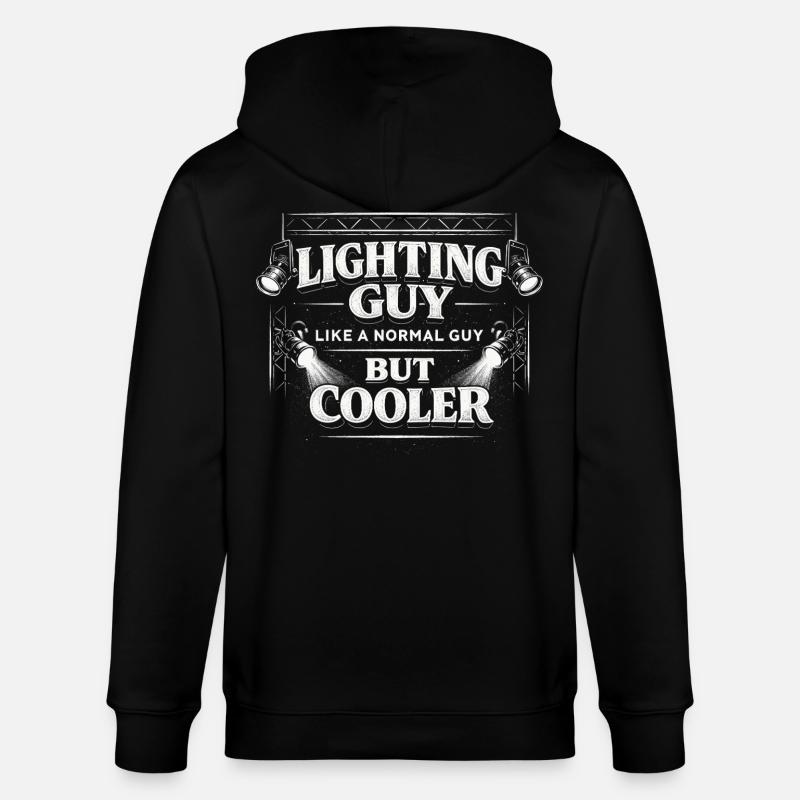 Lighting Technician Lighting Technician Lighting Guy - Stanley/Stella CULTIVATOR Unisex Organic Hooded Jacket - black