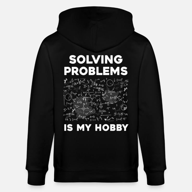 Solving puzzles is my hobby - Stanley/Stella CULTIVATOR  Unisex Organic Hooded Jacket - black