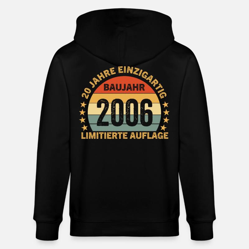 20 ANS D’ÉDITION LIMITÉE UNIQUE - Veste à capuche bio CULTIVATOR Stanley/Stella Unisexe - noir