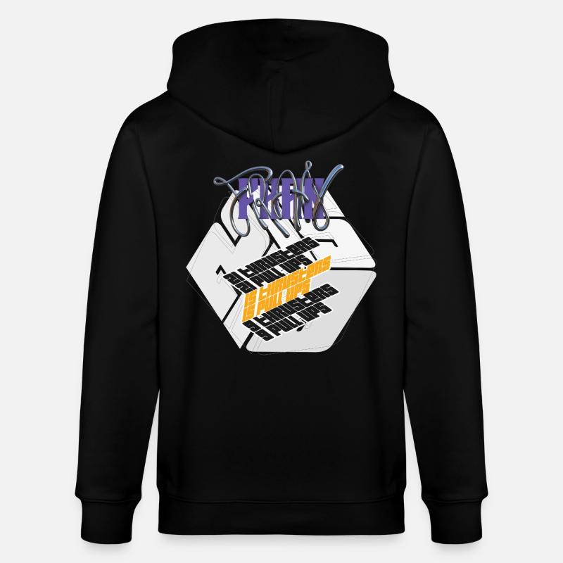 Fran Hero WOD Cross-Training leichte Grafikversion - Stanley/Stella Unisex Bio-Kapuzenjacke CULTIVATOR  - Schwarz
