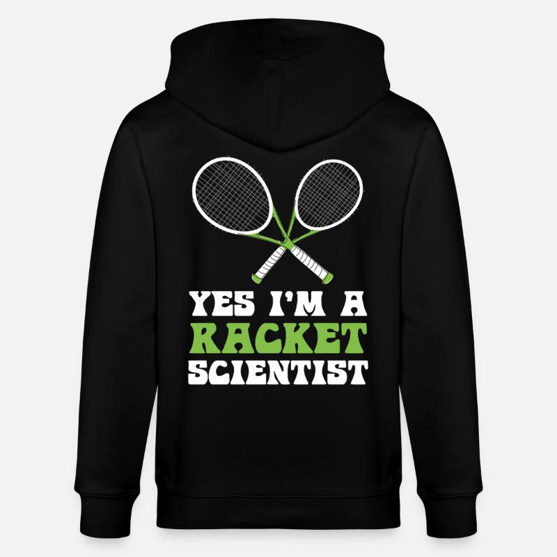 Schlägerwissenschaftler Spruch - Stanley/Stella Unisex Bio-Kapuzenjacke CULTIVATOR  - Schwarz