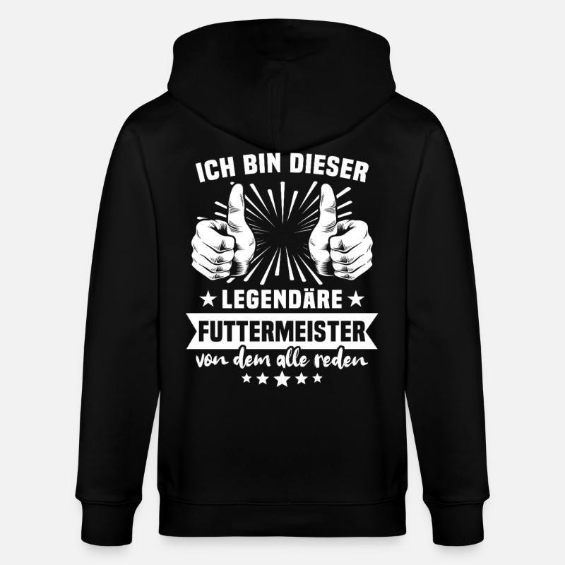 Futtermeister Legende - Stanley/Stella Unisex Bio-Kapuzenjacke CULTIVATOR  - Schwarz