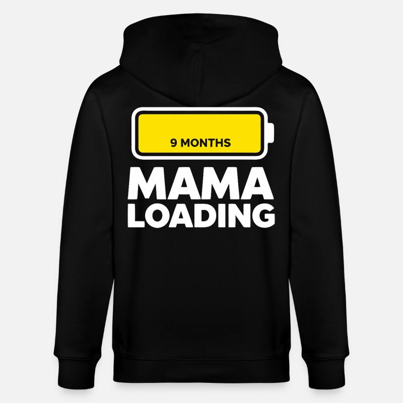 Mama Loading - Stanley/Stella Unisex Bio-Kapuzenjacke CULTIVATOR  - Schwarz