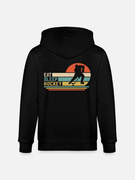 Eishockey Hockey  - Stanley/Stella CULTIVATOR  Unisex Organic Hooded Jacket - black