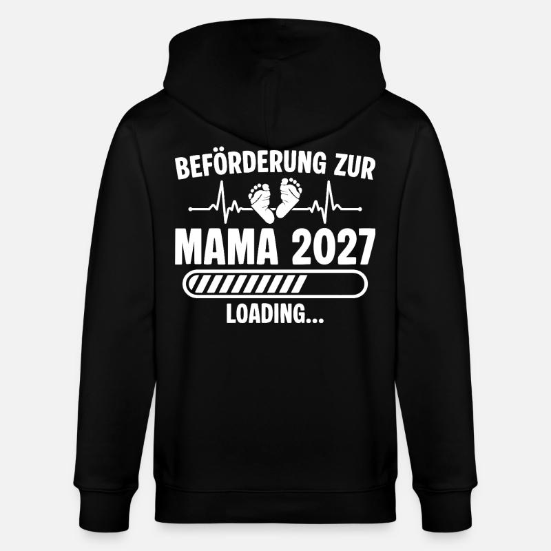 Annoncez la future future maman 2027 - Veste à capuche bio CULTIVATOR Stanley/Stella Unisexe - noir
