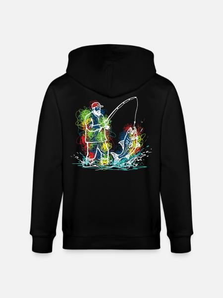 Fischerlegende Fischerfisch - Stanley/Stella Unisex Bio-Kapuzenjacke CULTIVATOR  - Schwarz