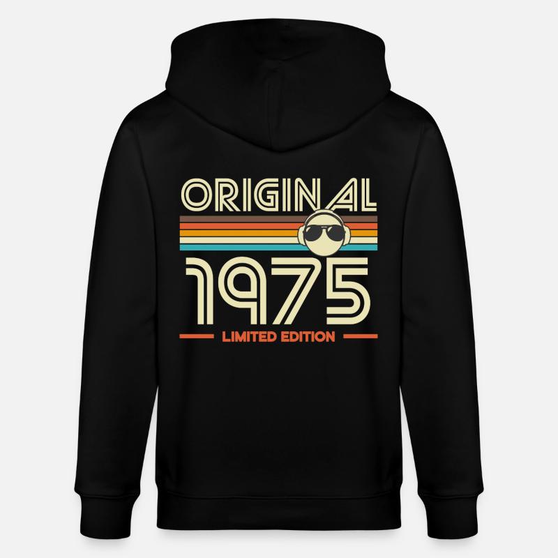 Original 1975 Édition limitée - Veste à capuche bio CULTIVATOR Stanley/Stella Unisexe - noir