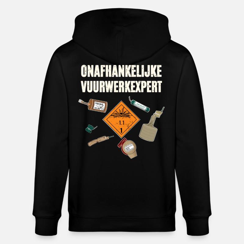Onafhankelijke Vuurwerkexpert - Veste à capuche bio CULTIVATOR Stanley/Stella Unisexe - noir