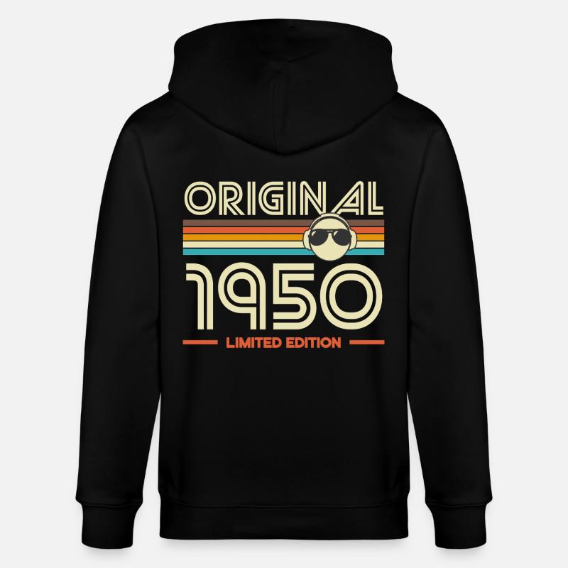 Original 1950 Retro Tee - Veste à capuche bio CULTIVATOR Stanley/Stella Unisexe - noir