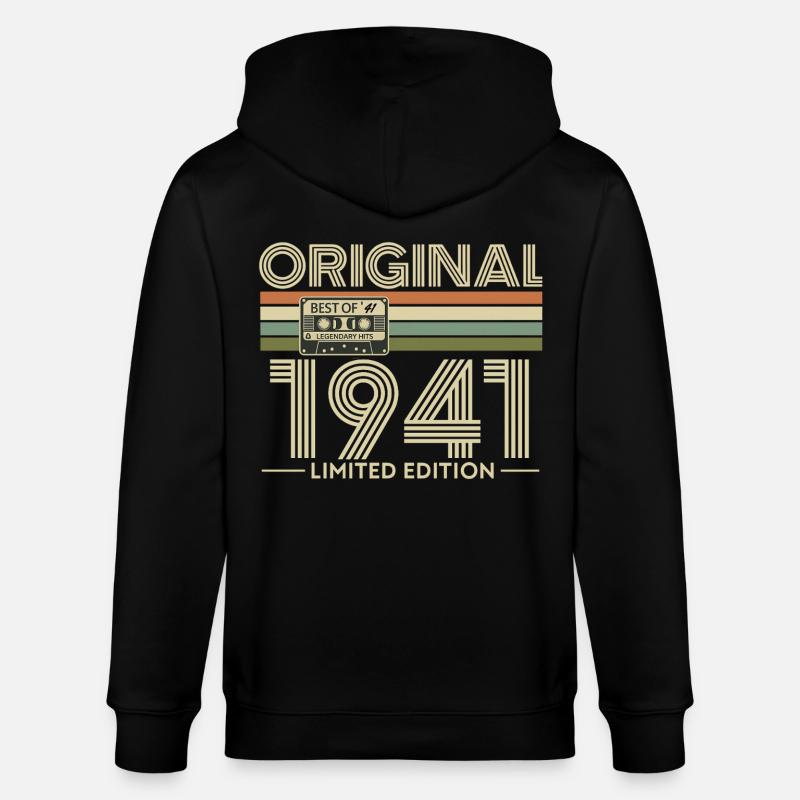 Original 1941 Édition Limitée - Veste à capuche bio CULTIVATOR Stanley/Stella Unisexe - noir