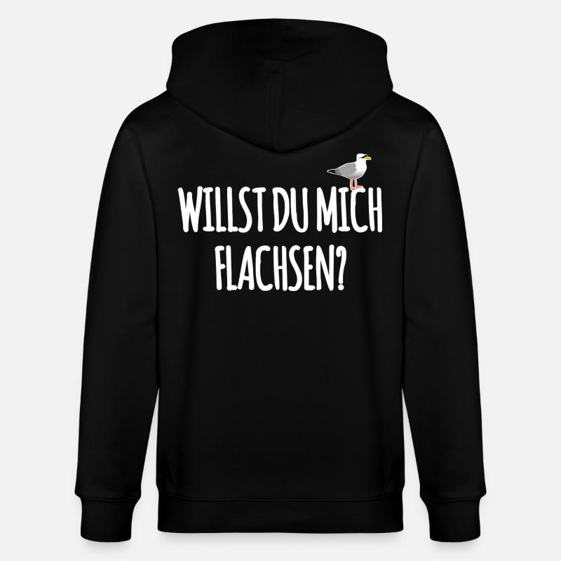 Hamburger Spruch - Stanley/Stella Unisex Bio-Kapuzenjacke CULTIVATOR  - Schwarz