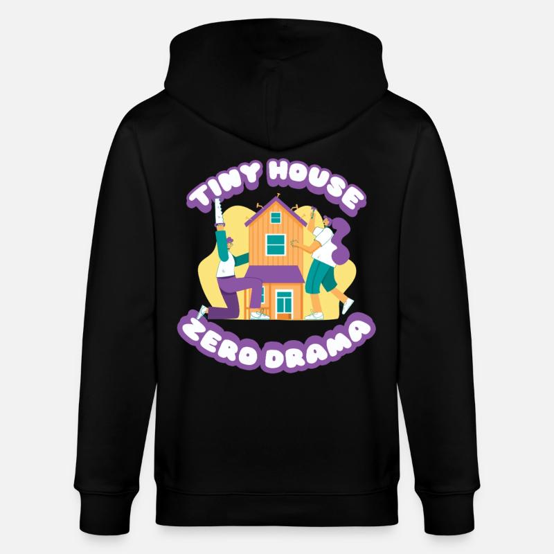 Tiny House Zéro Drame - Veste à capuche bio CULTIVATOR Stanley/Stella Unisexe - noir