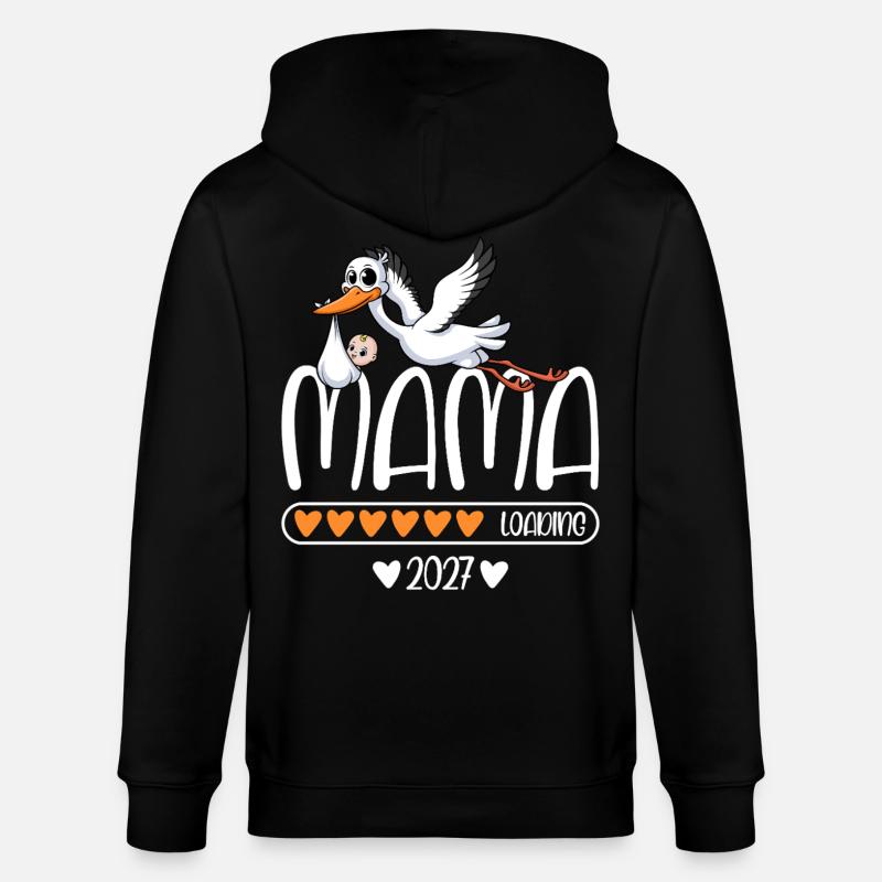 Mama 2027 loading - Stanley/Stella Unisex Bio-Kapuzenjacke CULTIVATOR  - Schwarz