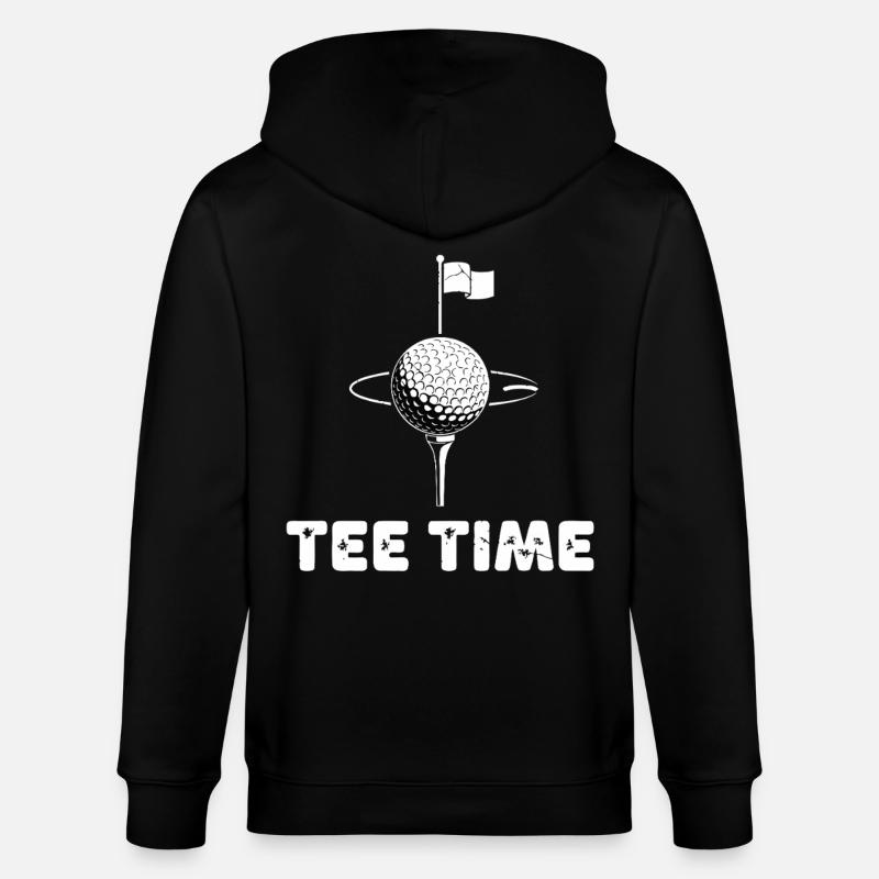 Golf Tee Time - Stanley/Stella Unisex Bio-Kapuzenjacke CULTIVATOR  - Schwarz
