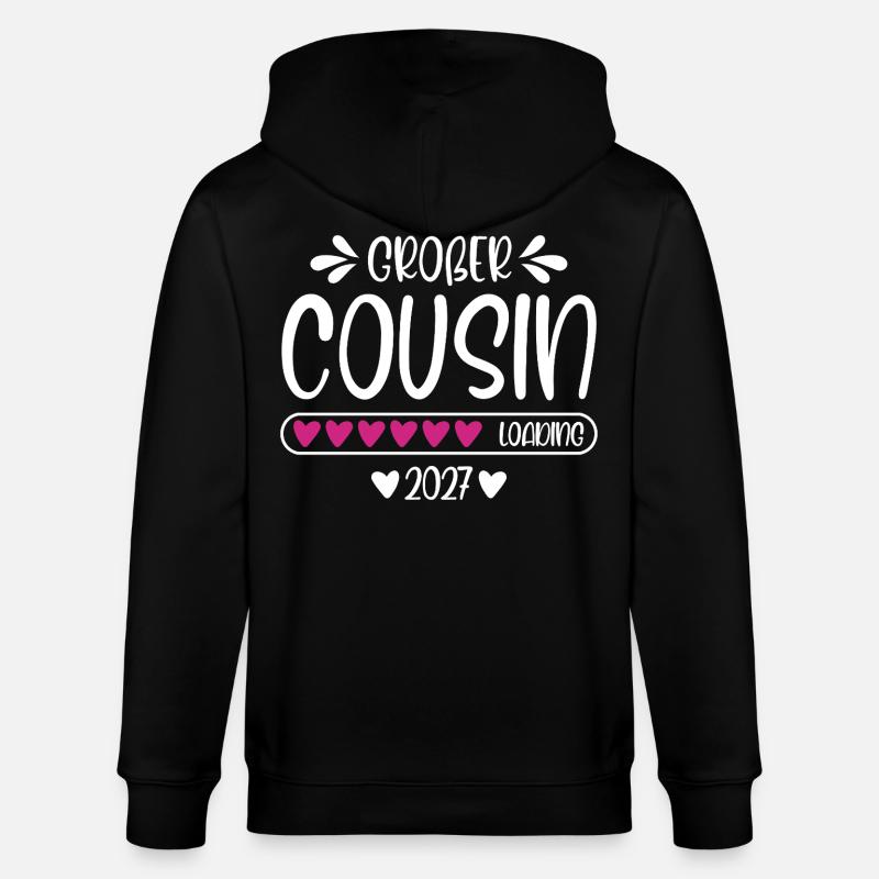 Großer Cousin 2027 loading - Stanley/Stella Unisex Bio-Kapuzenjacke CULTIVATOR  - Schwarz