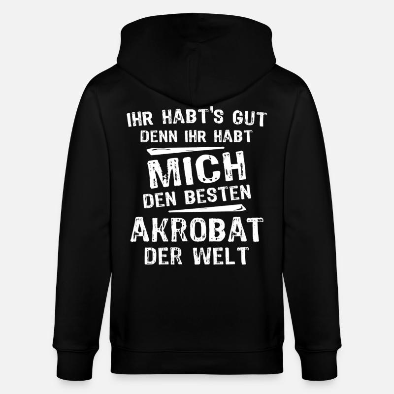 Akrobat - Stanley/Stella Unisex Bio-Kapuzenjacke CULTIVATOR  - Schwarz