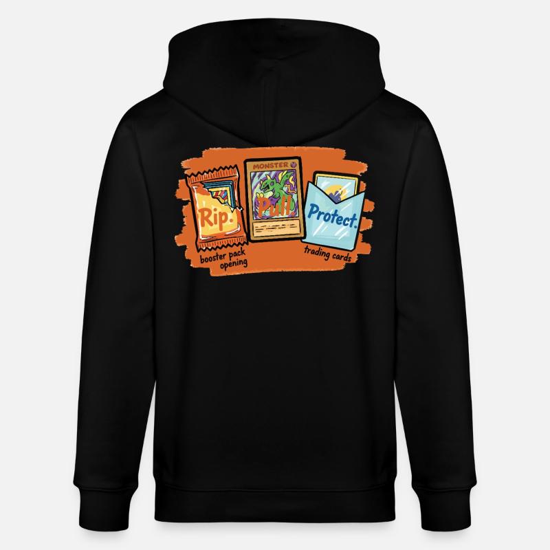 Rip Pull Protect Sammelkarten-Boosterpack-Öffnung - Stanley/Stella Unisex Bio-Kapuzenjacke CULTIVATOR  - Schwarz