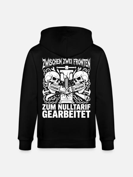 Between two fronts: taxes, inflation, screwing - Stanley/Stella CULTIVATOR Unisex Organic Hooded Jacket - black