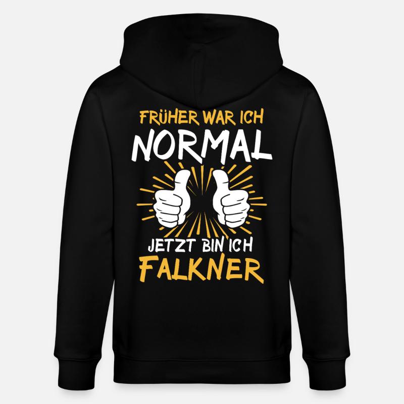Falkner Spruch - Stanley/Stella Unisex Bio-Kapuzenjacke CULTIVATOR  - Schwarz