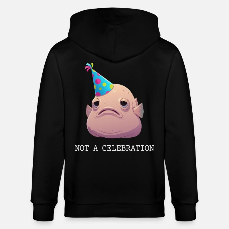 Blobfish, pas une célébration - Veste à capuche bio CULTIVATOR Stanley/Stella Unisexe - noir
