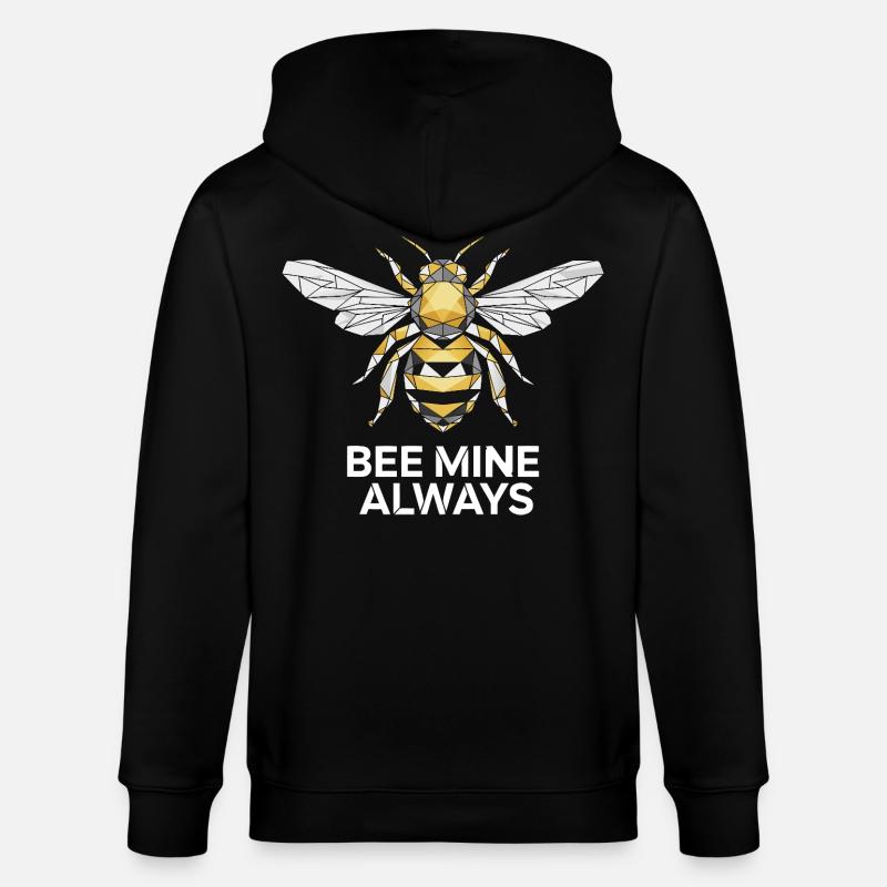 Bee Mine Bee Géométrique - Veste à capuche bio CULTIVATOR Stanley/Stella Unisexe - noir