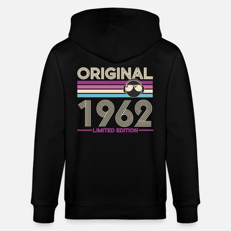 Original 1962 Édition Limitée - Veste à capuche bio CULTIVATOR Stanley/Stella Unisexe - noir