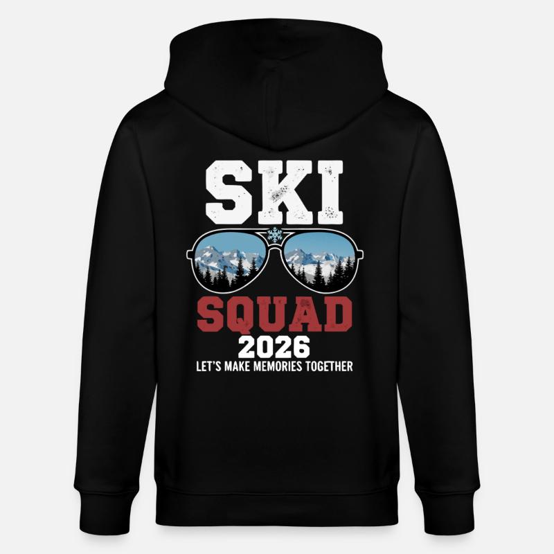 Ski Squad Vacances de ski 2026 - Veste à capuche bio CULTIVATOR Stanley/Stella Unisexe - noir