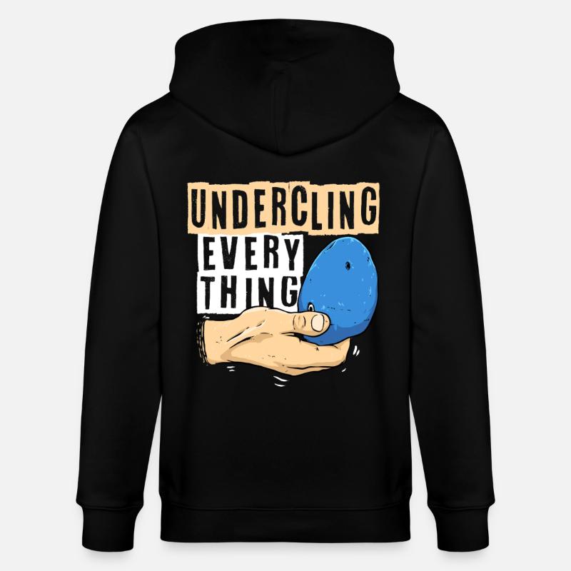 Indoor Klettern Indoorklettern - Stanley/Stella Unisex Bio-Kapuzenjacke CULTIVATOR  - Schwarz
