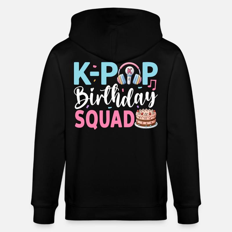 Équipe d’anniversaire K-Pop - Veste à capuche bio CULTIVATOR Stanley/Stella Unisexe - noir