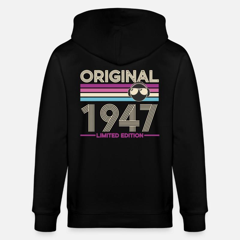 Original 1947 Édition Limitée - Veste à capuche bio CULTIVATOR Stanley/Stella Unisexe - noir
