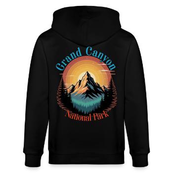 Grand Canyon Nationalpark Berg - Stanley/Stella Unisex Bio-Kapuzenjacke CULTIVATOR  - Schwarz - Hinten - Anna (173cm)
