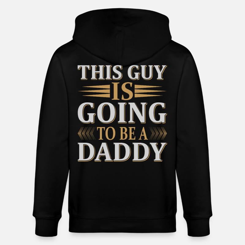 Zukünftige Daddy-Ankündigung - Stanley/Stella Unisex Bio-Kapuzenjacke CULTIVATOR  - Schwarz