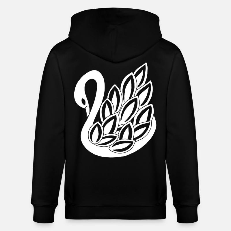 Le cygne blanc - Veste à capuche bio CULTIVATOR Stanley/Stella Unisexe - noir
