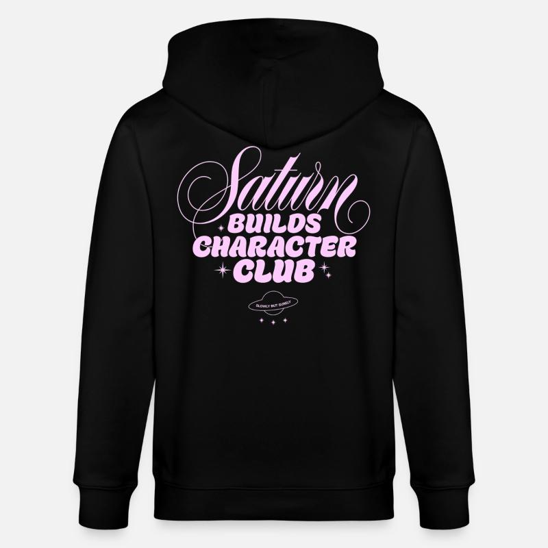 Impression du Saturn Character Club - Veste à capuche bio CULTIVATOR Stanley/Stella Unisexe - noir