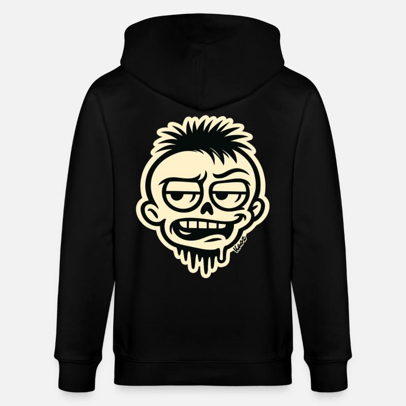 Schädelgraffiti - Stanley/Stella Unisex Bio-Kapuzenjacke CULTIVATOR  - Schwarz